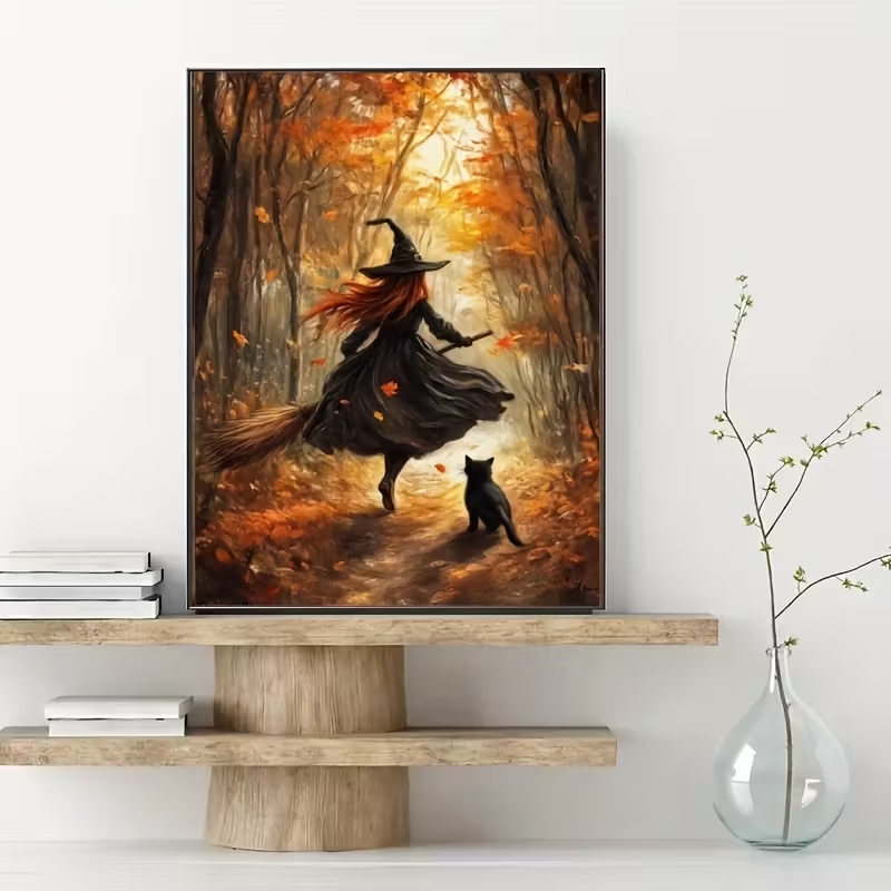 Retro Alloween Autumn Witch On - đánh giá và giá Home Decor Nepal