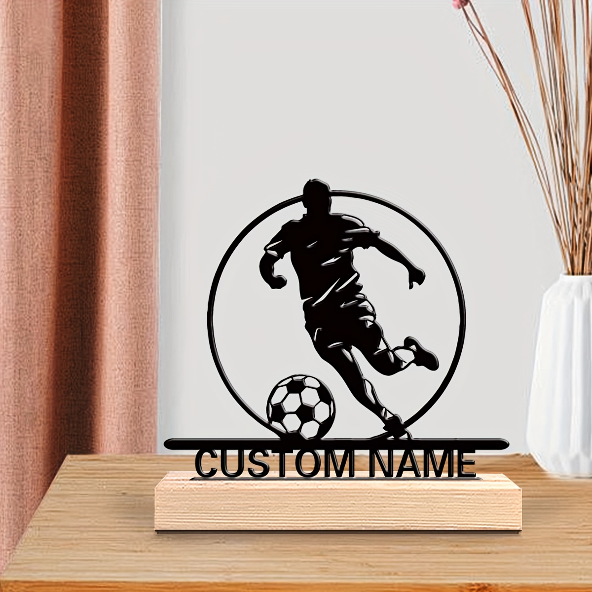 Custom Soccer Player Metal Sta - đánh giá và giá Home Decor Design
