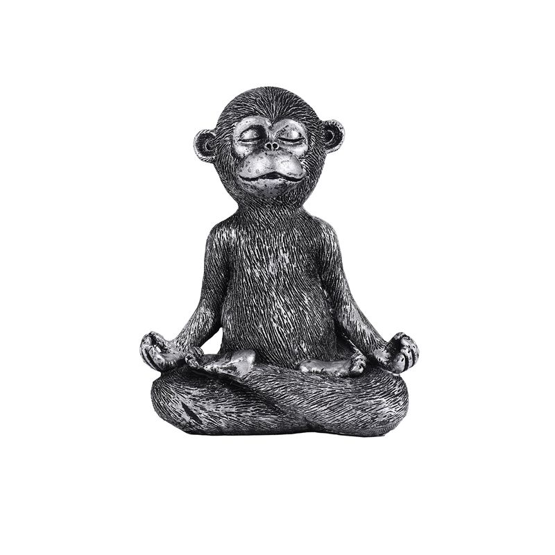 AC62-Meditating Monkey Statue  - đánh giá và giá Home Decor Yoga