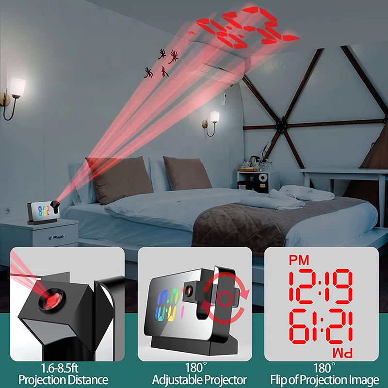 Projection Alarm Clock Desk Cl - đánh giá và giá Vintage Alarm Clock