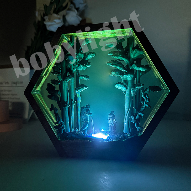Hiker Figure Table Resin Lamp  - đánh giá và giá Home Decor Resin