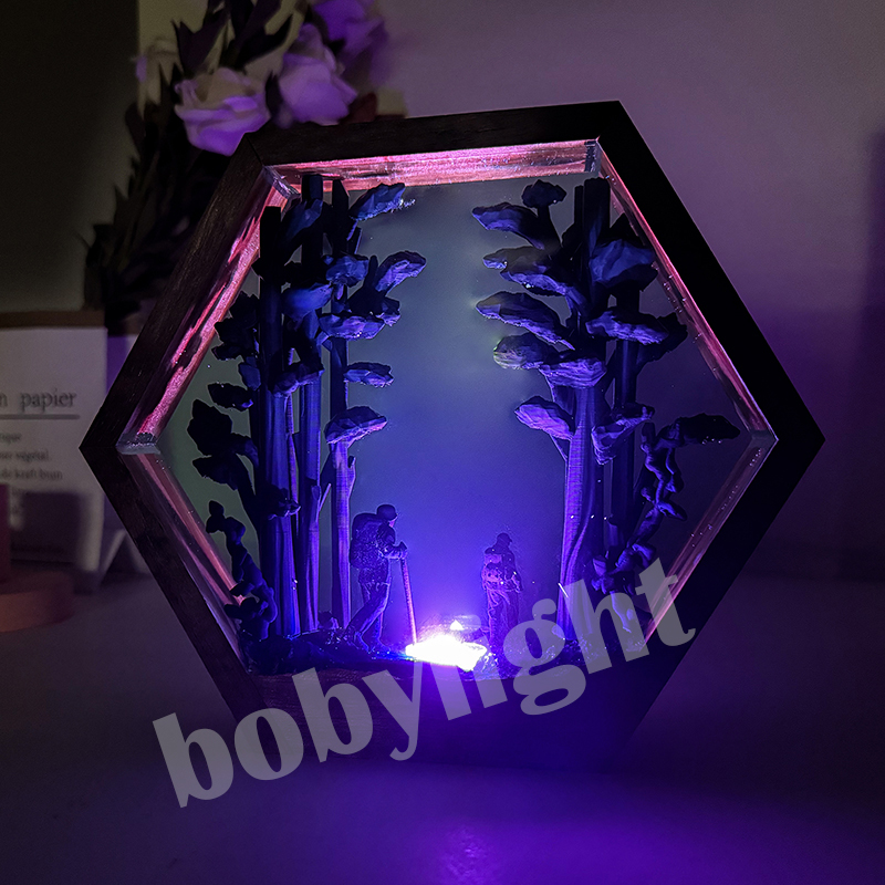 Hiker Figure Table Resin Lamp  - đánh giá và giá Home Decor Resin