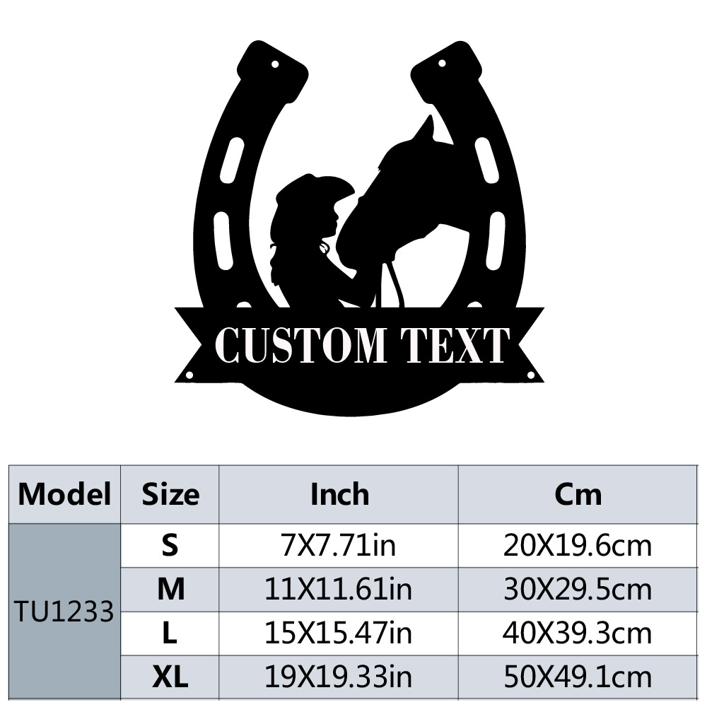 1pc Fashion Customized Horsesh - đánh giá và giá Home Decor Design