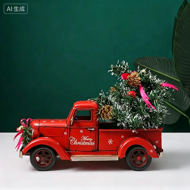 FY Vintage Red Christmas Truck - đánh giá và giá Home Decor Handicraft