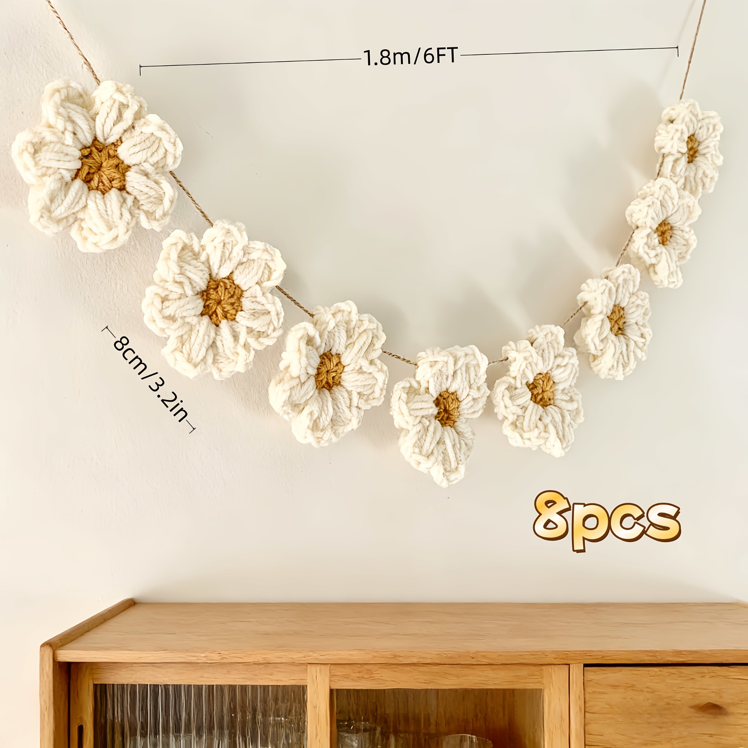 8 Pieces of 1.8-Meter-Long Cro - đánh giá và giá Home Decor Daisy