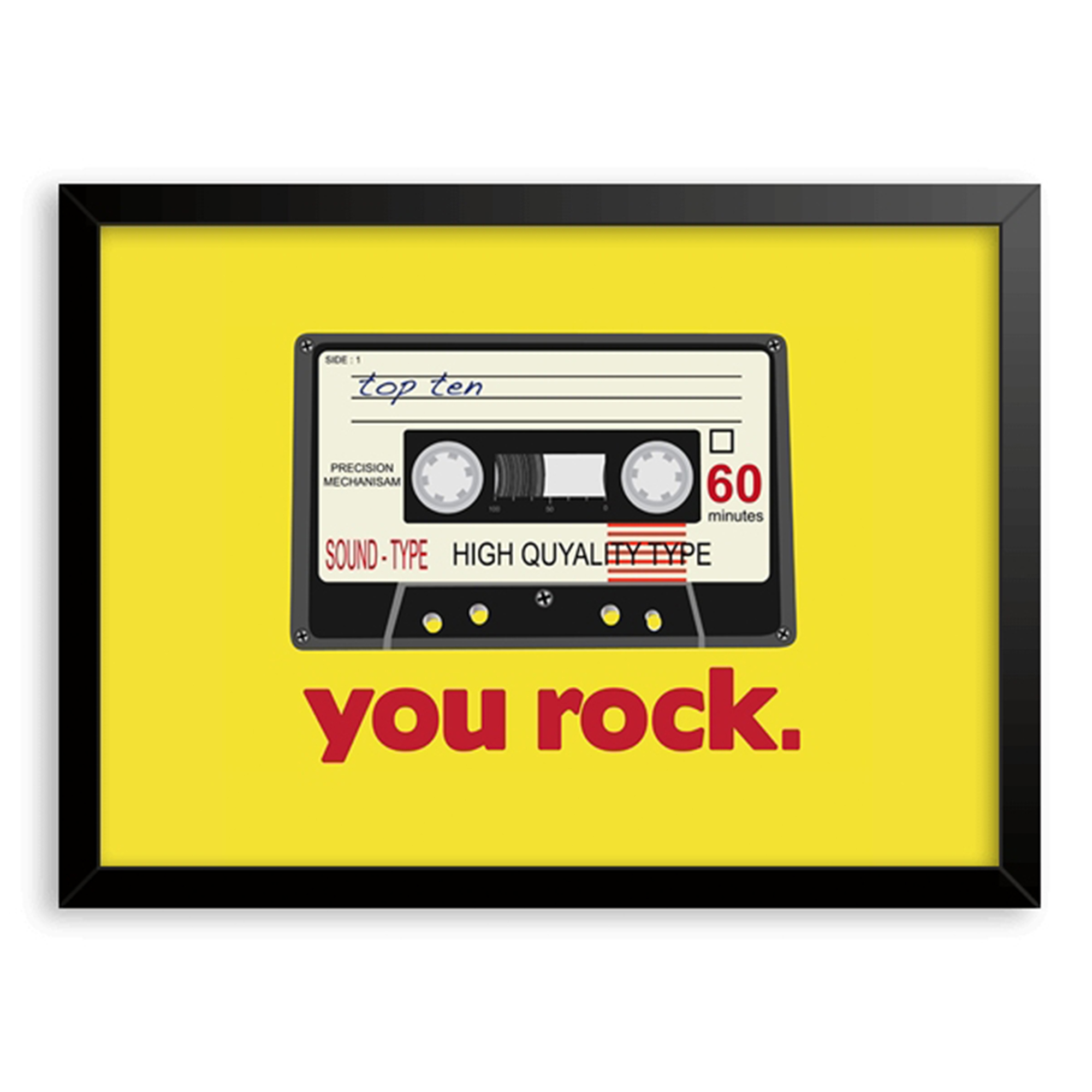 Modern Yellow You Rock Quotes  - đánh giá và giá Home Decor Yellow