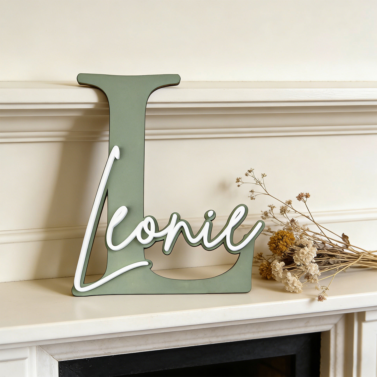 1pc Double-layer Wooden Name D - đánh giá và giá Home Decor Product