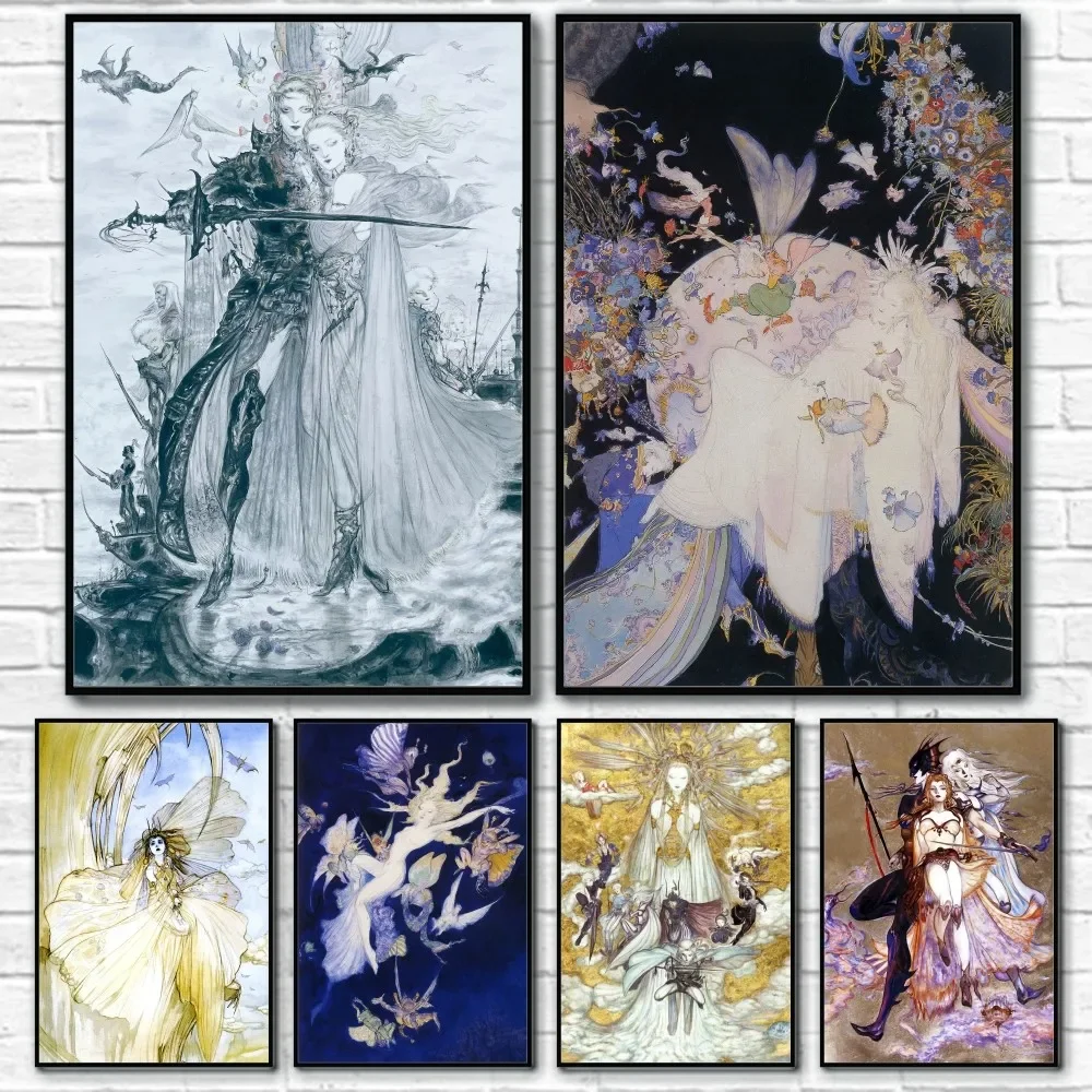 Yoshitaka Amano Final Fantasy  - đánh giá và giá Home Decor Games Free