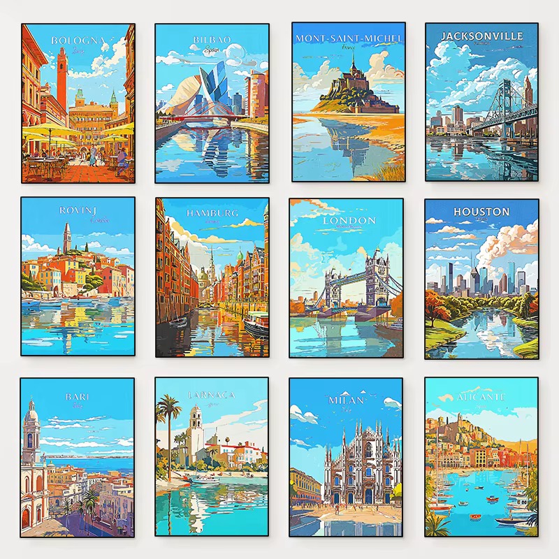 Diamond Painting City Travel L - đánh giá và giá Home Decor Houston