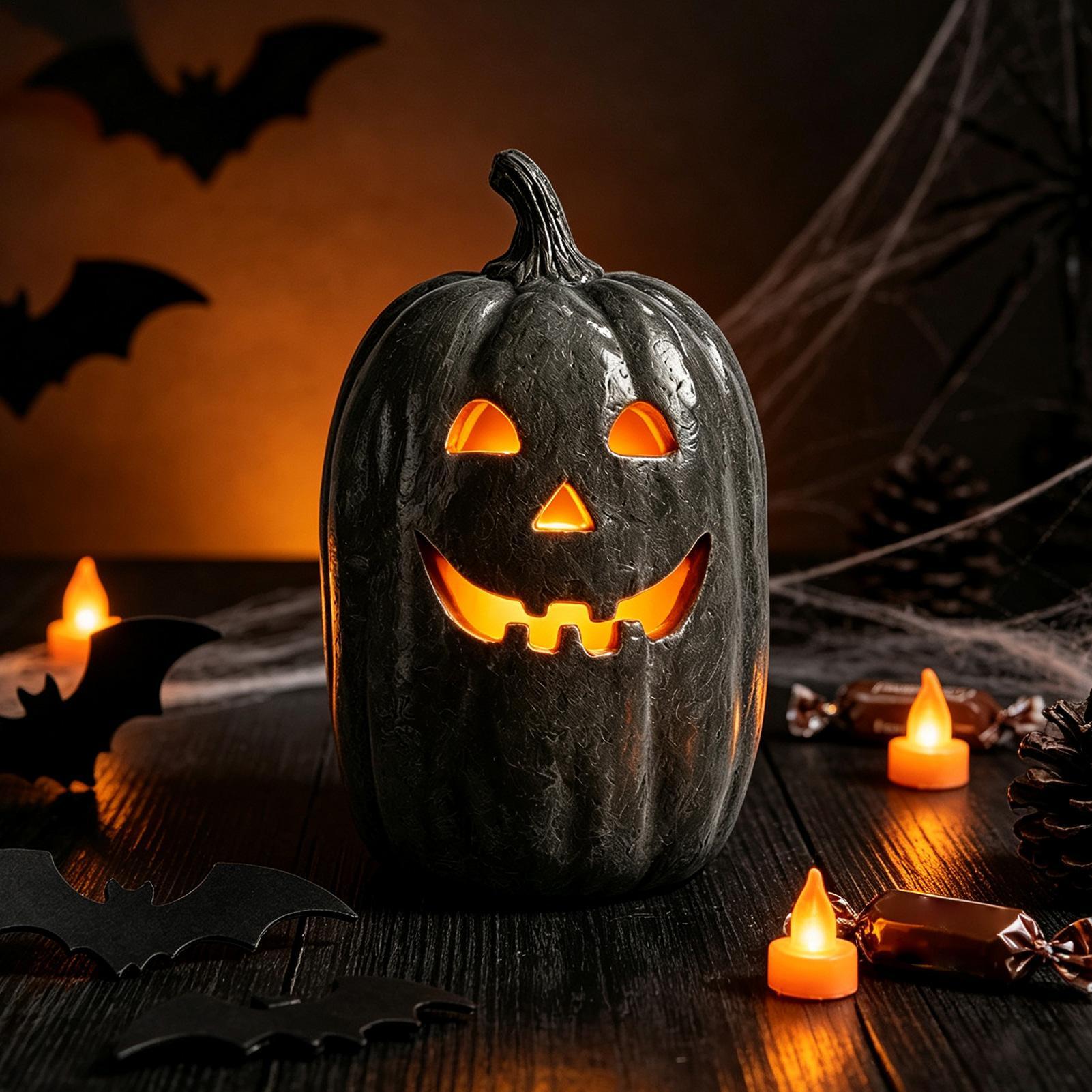 Halloween Pumpkin Decor Resin  - đánh giá và giá Home Decor Resin