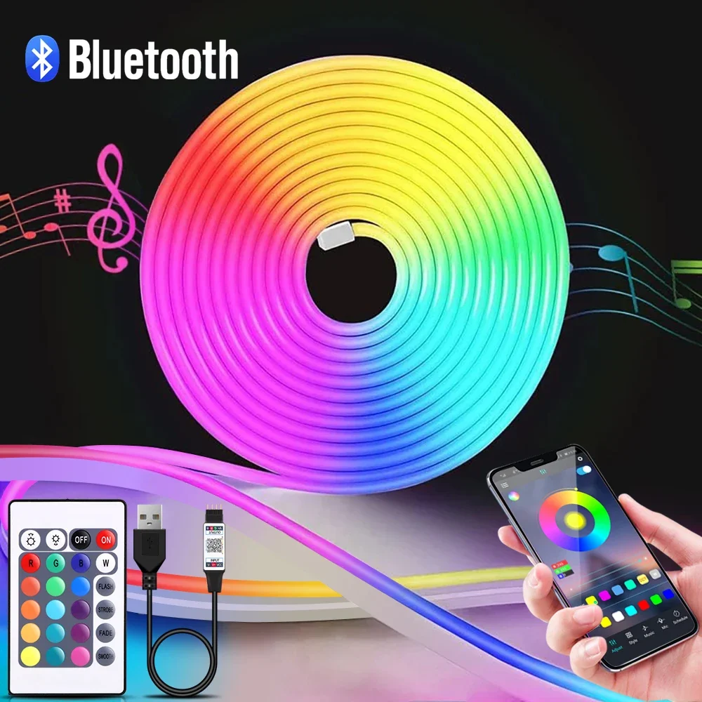1-5m RGB LED Neon Strip Light  - đánh giá và giá Home Decor Lighting